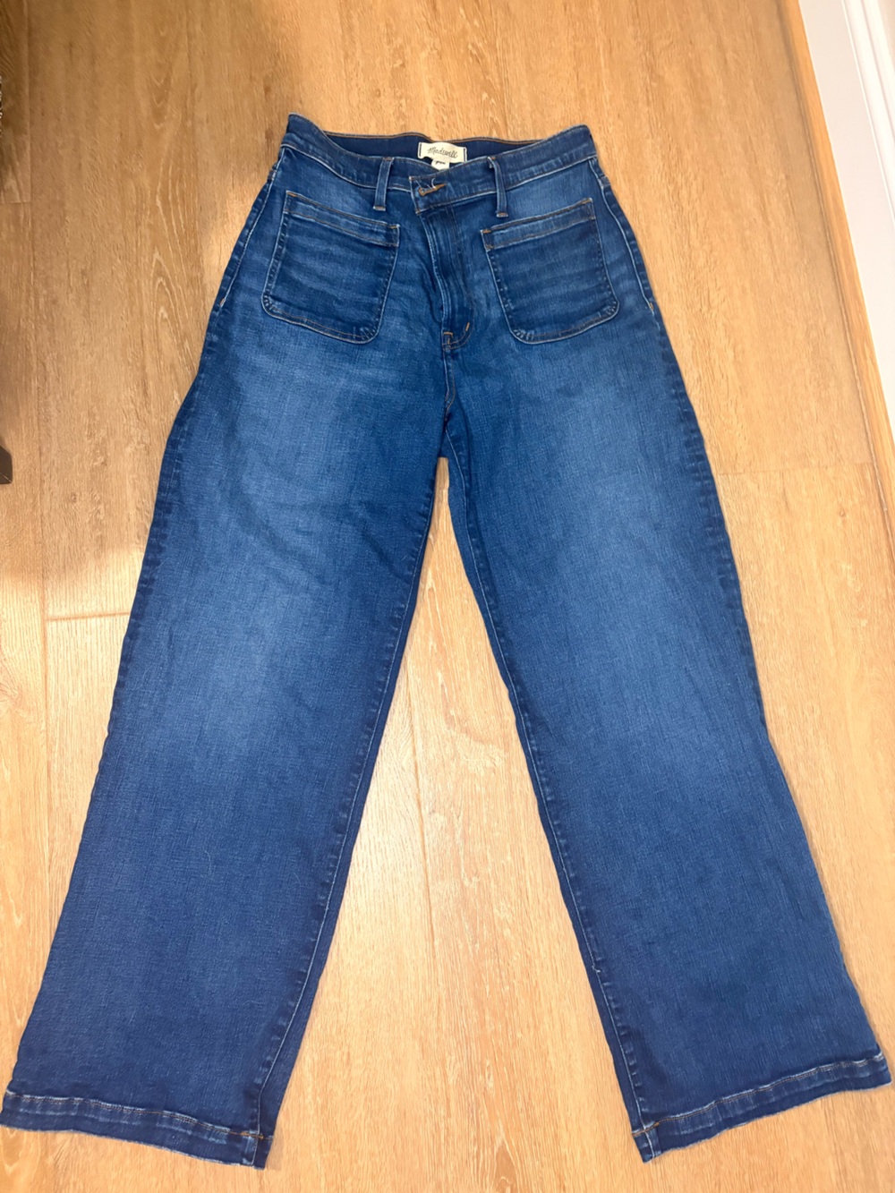 Madewell Emmett Wide Leg Women’s Jeans in Dark Blue